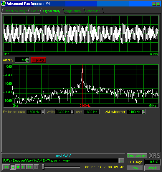 Advanced Fax Decoder - Signal Analysis