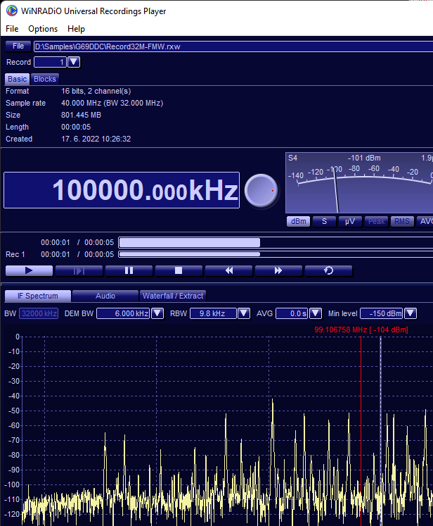 Universal Recordings Player